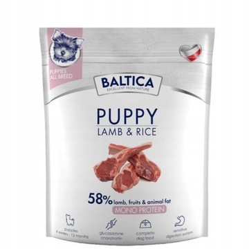 BALTICA dla szczeniaków wszystkich ras JAGNIĘCINA I RYŻ 1 kg
