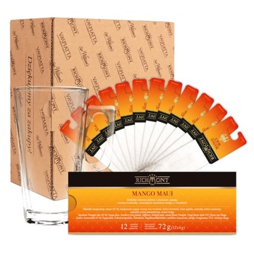 Richmont Mango Maui 12 torebek Szklanka Richmont Hot