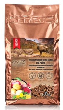 O'Canis Sucha Karma Premium Dla Psa Z Jeleniem, Prosem, Czerwonym Burakiem I Jabłkiem 6Kg