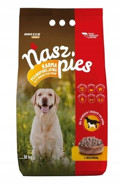 Nasz Pies Biofeed Sucha Karma Dla Psa Dorosłego Z Wołowiną 15Kg