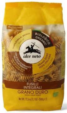 Makaron (semolinowy Razowy) Fusilli Bio 500 g