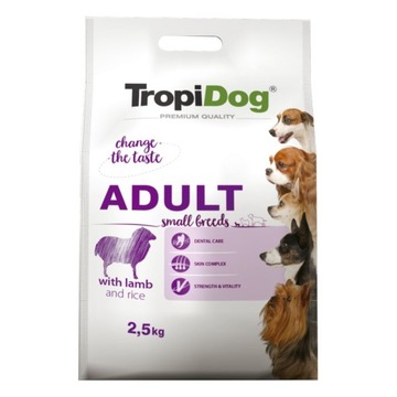 Tropical Premium Adult Small Breeds With Lamb&Rice 2,5 kg