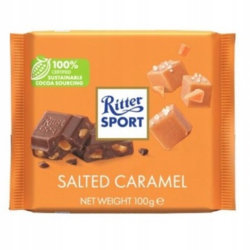 Ritter Sport Czekolada Mleczna z Słonym Karmelem Karmelowa Karmel 100g