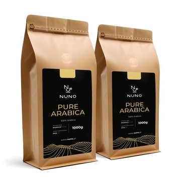 Kawa ziarnista 100% Arabica Nuno Pure Arabica 2kg, Świeżo palona