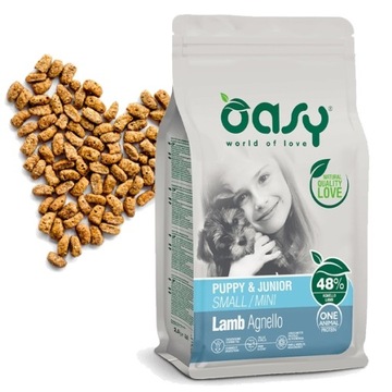Oasy Puppy&Junior Lamb S 800g