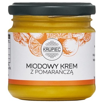Miód z pomarańczą 250g kremowy pomarańcza liofilizowana naturalny