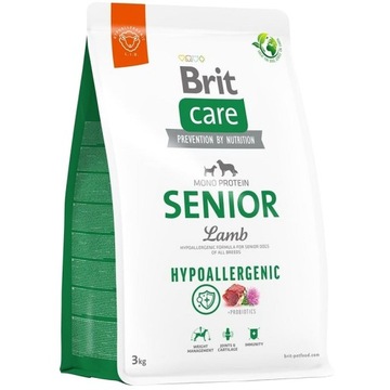 Brit Care Hypoallergenic Senior All Breed Lamb 3Kg