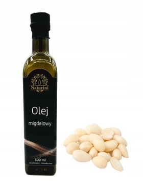 Olej ze słodkich Nieprażonych migdałów Tłoczony na zimno W Polsce 500ml