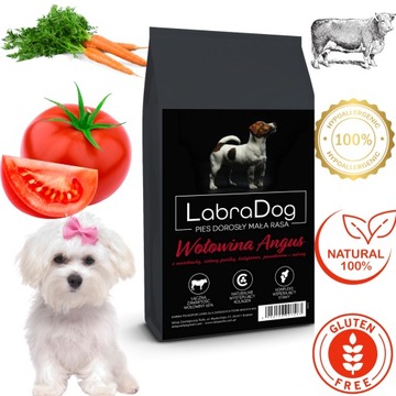 LabraDog Superfood Premium Wołowina 65% Hipoalergiczna z marchewką 2kg