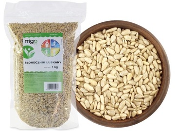 Słonecznik Łuskany 1000g, Naturalny 1Kg