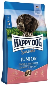 Happy Dog Supreme Sensible Junior, łosoś z ziemniakami - 10 kg