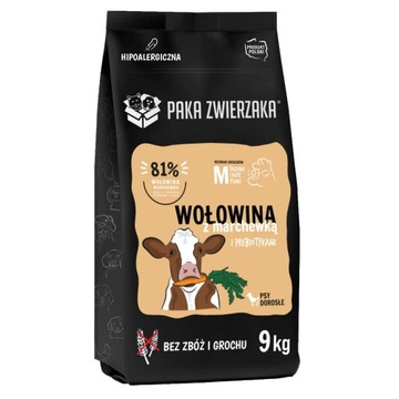 PAKA ZWIERZAKA Seventh Heaven Karma sucha Wołowina z marchewką M 9kg -