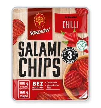 Salami Chips Chilli 60G Sokołów