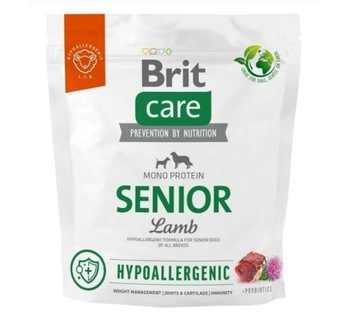 Brit Care Hypoallergenic Senior All Breed Lamb 1 Kg