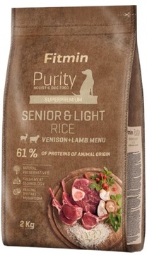 Fitmin Purity Rice Senior&Light Venison&Lamb 2 kg
