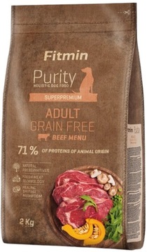 Fitmin Purity Grein Free Adult Beef 2 kg