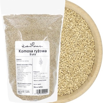 Komosa Ryżowa Biała Quinoa 1kg Naturalna Czysta Białko Kuchnia Zdrowia