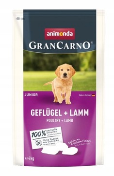 animonda GranCarno Junior, drób i jagnięcina - 4 kg