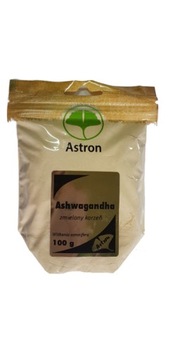 Astron Ashwagandha korzeń mielony 100g koncentracja sen uspokojenie stres