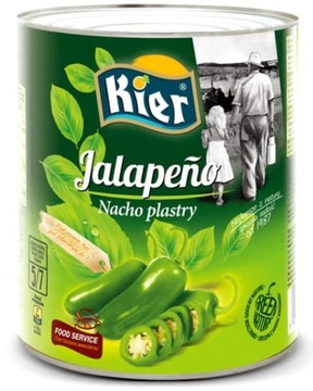 Duża Puszka Papryczka Zielona jalapeno nacho plastry 3100ml 2950g/1600g