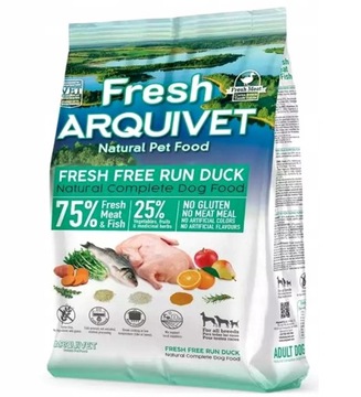 ARQUIVET FRESH - półwilgotna karma dla psa - kaczka z rybą oceaniczną - 2,5 kg