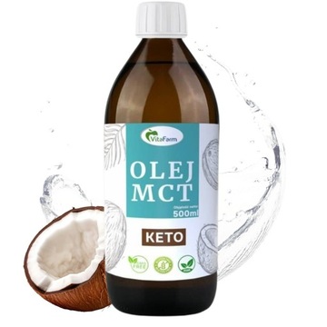 Olej Mct z kokosa do kawy kuloodpornej energia dieta keto 500ml