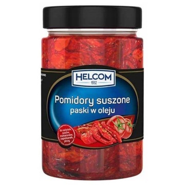 Helcom Pomidory Suszone Paski w Oleju do sosów pizzy makaronów 327ml 280g