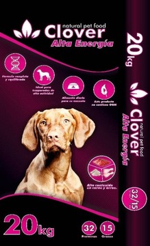 Forzecan Energy 51% mięsa BezGMO 20kg / Nowe opakowania CLOVER Alta Energia 20kg