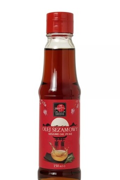 Olej Sezamowy 150ML Sakura – 100%, Prażony, Intensywny Aromat