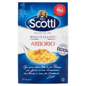 Scotti Ryż do Risotto Arborio Superfino 1kg Włoski ryż premium
