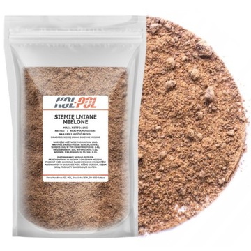 Siemię Lniane Mielone 1kg Naturalne len mielony