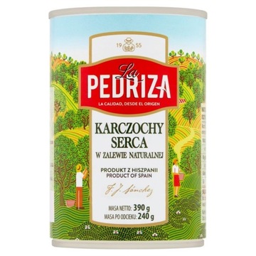 Karczochy serca w zalewie naturalnej La Pedriza 390 g