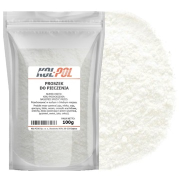 Proszek Do Pieczenia 100g Naturalny do wypieków ciast Kol-Pol