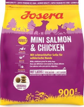 Karma dla psa JOSERA Mini Łosoś z kurczakiem 900 g