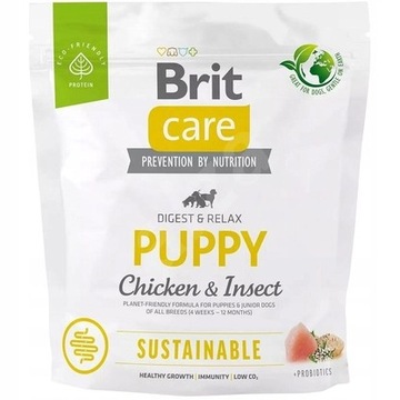 Brit Care Dog Sustainable Puppy Chicken Insect 1kg