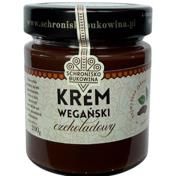 Krem wegański czekoladowy 200g dla wegan bez mleka do smarowania