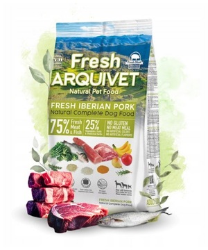 ARQUIVET FRESH Półwilgotna karma dla psa wieprzowina iberyjska i ryba oceaniczna 10 kg