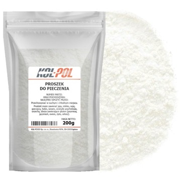 Proszek Do Pieczenia 200g Naturalny do wypieków ciast Kol-Pol