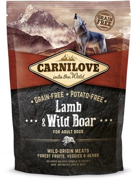 Carnilove Dog Lamb & Wild Boar Adult - jagnię i dzik 1,5kg