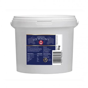 Frytura Wołowa 5 Kg Wiadro Agro-top 100% Tłuszcz Wołowy