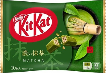 KitKat batony Japońskie mocny smak herbaty Matcha Nestle 10 szt., 113g
