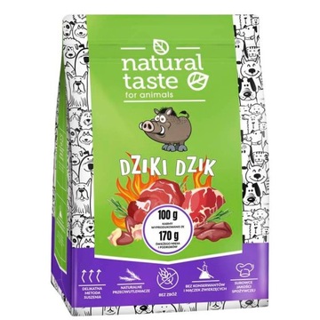 DOLINA NOTECI Natural Taste Suszona Karma dla Psa Dziki Dzik 1kg