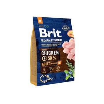 Brit Premium By Nature Adult M 3 kg