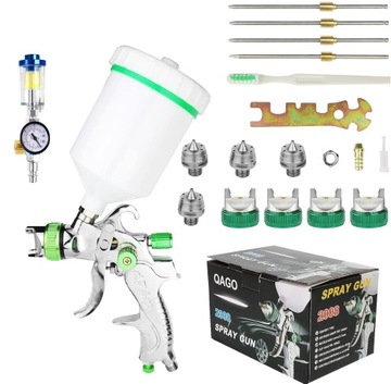 Pistolet Lakierniczy Hvlp do Malowania Dysza 1,4 1,7 2 2,5 mm Zbiornik