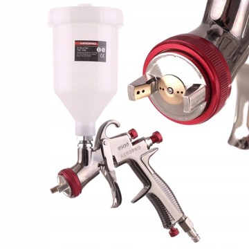 Pistolet lakierniczy Lvlp Dysza 1,3mm Aeropro Zbiornik 600ml