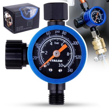 Reduktor Ciśnienia Pistoletu Lakierniczego Regulator Italco Model One Blue