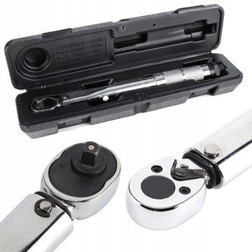 Klucz Dynamometryczny 1/4 5-25Nm Z Blokadą Regulacją Etui 27,5Cm