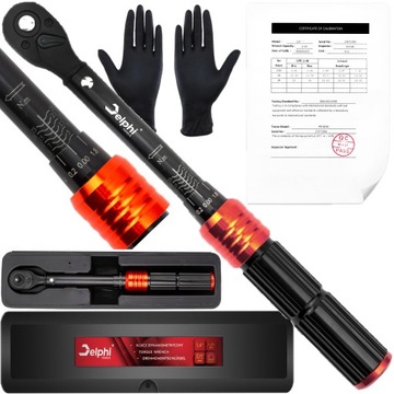 Klucz Dynamometryczny 1/4 1-25Nm CrMO & CrV Z Blokadą Certyfikat Kalibracji