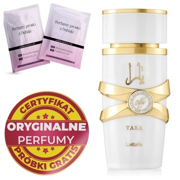 Perfumy Na Walentynki Damskie Lattafa Yara Moi Oryginalne Próbki Certyfikat