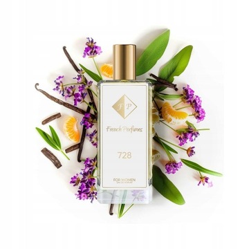 Francuskie Perfumy Damskie Nr 728 104mlLawenda Jaśmin| Trwały Zapach